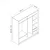 Hanah home Ormar Kale 180x210x52cm Belo-Crni