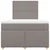 Vidaxl Box spring postelja z vzmetnico taupe 120x200 cm blago