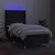 Vidaxl Box spring postelja z vzmetnico LED črna 90x200 cm blago