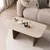 Hanah Home klub sto Pietra, 100 cm, travertin / orah Milano
