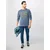 JACK & JONES Majica Jeans, modra