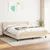 vidaXL vidaXL Box spring postelja z vzmetnico krem 180x200 cm blago, (20895367)