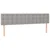Vidaxl Box spring postelja z vzmetnico LED sv. siva 180x200 cm blago