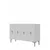 Hanah Home komoda Ayshe 120, 120 cm, bela / srebrna