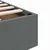 Krevet s od storage s uzglavljem Tamno siva 90 x 190 cm tkanina
