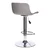 shumee Inge BARSKI STOL NASTAVLJIV 60-81 cm siv/krom
