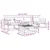 Set vanjskih sofa 5 pcs Bijela i bež 79 x 79 x 37 cm