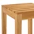 Vanjski bar set 5 pcs Neprerađeno Čvrsto teak drvo