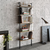 Hanah Home Piante Walnut Black Polica za knjige 60x174x22cm, Bež