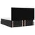 Krevet s od storage s uzglavljem Crna 180 x 200 cm Baršun