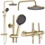 Komplet za prhanje Rea Lungo Stripe Brush Gold