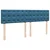 Vidaxl Box spring postelja z vzmetnico modra 180x200 cm žamet