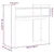 Konzolni stol siva boja betona 100x35x90 cm konstruirano drvo
