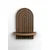 Hanah Home Zidna polica, 20x35x13cm, Braon