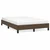 Vidaxl Posteljni okvir brez vzmetnice temno rjava 120x190 cm blago