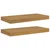 Polica na zidu Zidne 2 pcs Bež 50 x 23 x 4 cm Konstruirano drvo