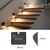 Immax 08307L - LED svetlo za stepenice, punjivo, sa senzorom STEP LIGHT, 0,3 W / 3,7 V, 2200 mAh, IP53, crna