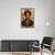 Canvas Slika na platnu Frida Kahlo Kraljica boja 60x90cm, Sa ramom, Crni