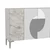 Hanah Home Konzolni sto Afra KM120, 120x75x29.6 cm, Belo-srebrne boje