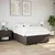 Vidaxl Box spring postelja z vzmetnico temno rjava 160x200 cm blago