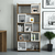 HANAH HOME Polica za knjige Box Walnut White