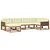 Set vanjskih sofa 6 pcs Prirodna i krem