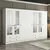Hanah Home Garderober Kale-4022, 315x190x52 cm, Beli