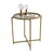 Hanah Home Klub sto 50x50x50cm Zlatno-Sivi