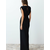Trendyol Black Wadding Long Woven Evening Dress