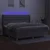 Krevet box spring s madracem LED svjetlosivi 200x200 cm tkanina
