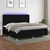 Vidaxl Box spring postelja z vzmetnico LED črna 200x200 cm blago