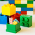 LEGO mini box 4 - temno zelena 46x46x43 mm
