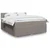 Vidaxl Box spring postelja z vzmetnico taupe 200x200 cm blago