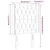 Vidaxl Vzglavje z ušesi krem 83x16x118/128 cm blago