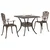 Set vrtnih stolova 3 pcs Bronzana Liveni aluminij