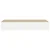 Zidna polica s ladicama hrast i bijela 60x23,5x10 cm MDF