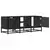 TV ormarić crni 100 x 35 x 41 cm konstruirano drvo i metal