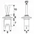Preklopno vgradno stikalo 1A 250V OFF-ON