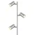 Globo 57910S - Podna lampa ROBBY 3xGU10/5W/230V mat hrom