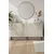 Hanah Home komoda Zeynep 180, 180 cm, bela / travertin