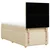 Vidaxl Box spring postelja z vzmetnico krem 80x200 cm blago