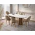 HANAH HOME Trpezarijski sto bele boje Milas 2992
