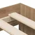 Vidaxl Konstrukcija postelje Umetni hrast 100 x 200 cm Inženirski les