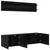 TV Jedinice Zidne 6 pcs Crni hrast Konstruirano drvo