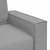 Vidaxl Trosed kavč sive barve 220x78x84 cm blago