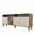 HANAH HOME Komoda Milan Walnut Travertine