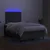 Vidaxl Box spring postelja z vzmetnico LED temno siva 120x200 cm blago