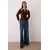 Trendyol Milla ženska bluza Tpraw24Bz00053, braon-dark brown