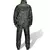 VIDAXL moška dvodelna dežna obleka s kapuco kamuflažni vzorec