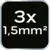 shumee 20 m kabelski kolut, 3x1,5 mm2